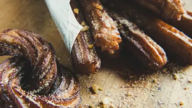 churros on chopping board