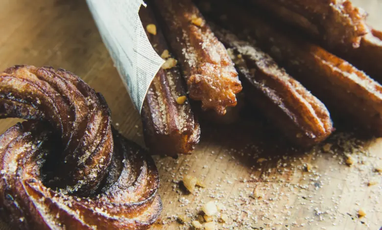 churros on chopping board